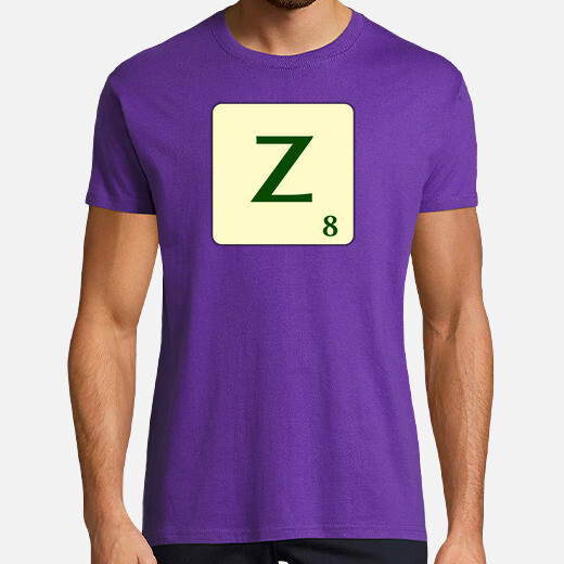 Samarreta amb la fitxa de Scrabble de la Z